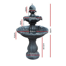 Load image into Gallery viewer, LilyWater™ - Classic & Durable Black 3 Tier Solar Powered Water Fountain