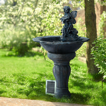 Load image into Gallery viewer, Gardeon Water Fountain Features Solar with LED Lights Outdoor Cascading Angel