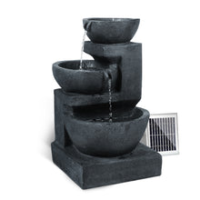 Load image into Gallery viewer, Zenton™ - Tranquil Blue 3 Tier Solar Powered Water Fountain with Light