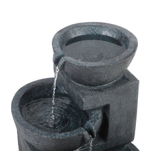 Load image into Gallery viewer, Zenton™ - Tranquil Blue 3 Tier Solar Powered Water Fountain with Light