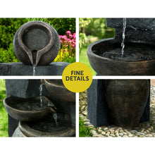 Load image into Gallery viewer, Gardeon Solar Water Fountain Features Outdoor 5 Tiered Cascading Bird Bath