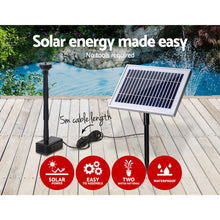 Load image into Gallery viewer, Gardeon 25W Solar Powered Water Pond Pump Outdoor Submersible Fountains