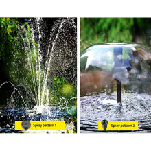 Load image into Gallery viewer, Gardeon Solar Pond Pump with Battery Kit LED Lights 9.8FT