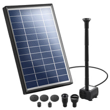 Load image into Gallery viewer, Solar Pond Pump Powered Garden Bird Bath Submersible Kit Panel Outdoor 6 FT