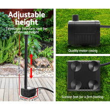 Load image into Gallery viewer, Solar Pond Pump Powered Garden Bird Bath Submersible Kit Panel Outdoor 6 FT