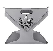Load image into Gallery viewer, Grillz Fire Pit BBQ Grill Steel