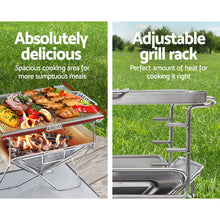 Load image into Gallery viewer, Grillz Fire Pit BBQ Grill with Carry Bag Camping