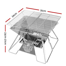 Load image into Gallery viewer, Grillz Fire Pit BBQ Grill with Carry Bag Portable