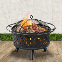 Load image into Gallery viewer, Grillz Fire Pit BBQ Grill 76cm