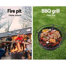 Load image into Gallery viewer, Grillz Fire Pit BBQ Grill 82cm