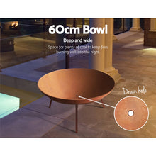 Load image into Gallery viewer, Grillz Fire Pit Cast Iron Rustic 60cm