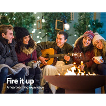 Load image into Gallery viewer, Grillz Fire Pit Bowl Cast Iron Rustic 80cm