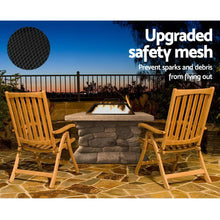 Load image into Gallery viewer, Grillz Fire Pit Table Square 55cm