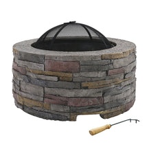 Load image into Gallery viewer, Grillz Fire Pit Table Round 70cm
