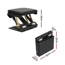 Load image into Gallery viewer, Artiss Foot Rest Stool Office Under Desk Fold Footrest Massage Cushion Pad Black