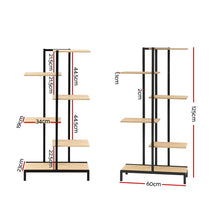 Load image into Gallery viewer, Artiss 6-tier Indoor Outdoor Metal Wood Plant Stand Garden Shelf Garden Display