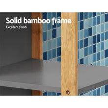 Load image into Gallery viewer, 115cm Bamboo and MDF Bathroom Cabinet