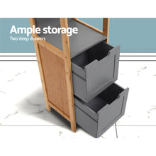 Load image into Gallery viewer, 115cm Bamboo and MDF Bathroom Cabinet