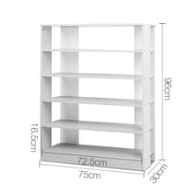 Load image into Gallery viewer, 6-Tier Shoe Rack - White