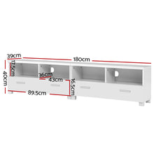 Load image into Gallery viewer, 180cm TV Stand Entertainment Unit with Drawers - White