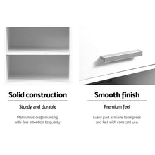 Load image into Gallery viewer, 185cm Bathroom Tallboy Storage Cabinet With Adjustable Shelf - White