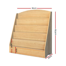 Load image into Gallery viewer, Keezi 5 Tiers Kids Bookshelf Magazine Shelf Rack Organiser Bookcase Display