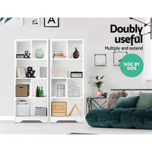 Load image into Gallery viewer, Artiss Display Shelf Bookcase Storage Cabinet Bookshelf Bookcase Home Office White