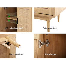 Load image into Gallery viewer, Rattan Buffet Sideboard Cabinet Storage Hallway Table