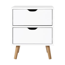 Load image into Gallery viewer, Artiss Bedside Tables Drawers Side Table Nightstand White Storage Cabinet Wood