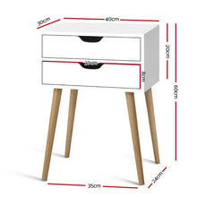 Load image into Gallery viewer, Scandinavian-inspired Bedside Table