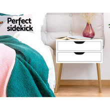 Load image into Gallery viewer, Scandinavian-inspired Bedside Table