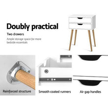 Load image into Gallery viewer, Scandinavian-inspired Bedside Table