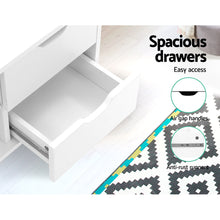 Load image into Gallery viewer, 120cm Wooden Scandinavian White TV Cabinet Entertainment Unit