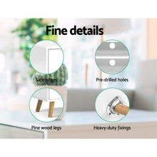 Load image into Gallery viewer, 120cm Wooden Scandinavian White TV Cabinet Entertainment Unit