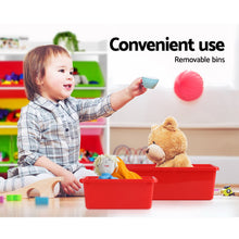Load image into Gallery viewer, Keezi 8 Bins Kids Toy Box Storage Organiser Rack Bookshelf Drawer Cabinet