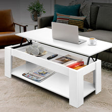 Load image into Gallery viewer, Artiss Lift Up Top Mechanical Coffee Table - White