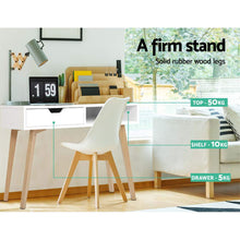 Load image into Gallery viewer, Artiss Office Computer Desk Study Table Storage Drawers Student Laptop White