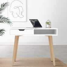 Load image into Gallery viewer, Artiss Office Computer Desk Study Table Storage Drawers Student Laptop White
