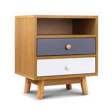 Load image into Gallery viewer, Scandinavian inspired Wooden Bedside Table - 1 PC
