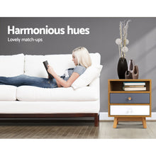 Load image into Gallery viewer, Scandinavian inspired Wooden Bedside Table - 1 PC