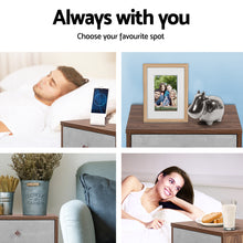 Load image into Gallery viewer, Two-tone Bedside Table with Drawer - Grey & Walnut