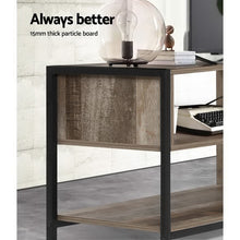 Load image into Gallery viewer, 124cm Wood Industrial Rustic TV Cabinet Entertainment Unit