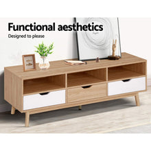 Load image into Gallery viewer, Scandinavian Design Wooden 140cm TV Cabinet Entertainment Unit