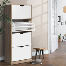 Load image into Gallery viewer, 48 Pairs Shoe Cabinet - Wooden