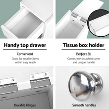 Load image into Gallery viewer, Bathroom Storage Cabinet White
