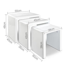 Load image into Gallery viewer, Artiss Set of 3 Nesting Tables