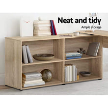 Load image into Gallery viewer, Artiss Office Computer Desk Corner Study Table Workstation Bookcase Storage