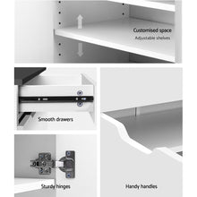 Load image into Gallery viewer, Artiss Shoe Cabinet Shoes Storage Rack High Gloss Organiser Cupboard White