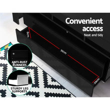 Load image into Gallery viewer, 160cm RGB LED Gloss Stylish TV Cabinet Entertainment Unit - Black