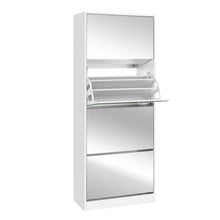 Load image into Gallery viewer, Artiss Shoe Cabinet Mirror Shoes Storage Rack Organiser 60 Pairs Cupboard Shelf